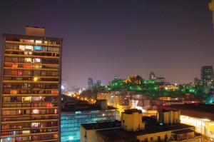 Santiago by night.
