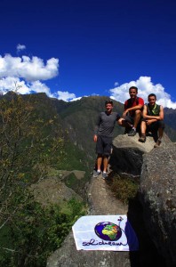 L'équipe Solidream en haut du Huayna Picchu !