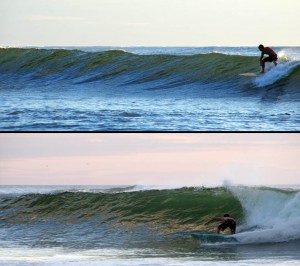 Notre activité favorite au Costa Rica : surfer. Ce pays regorge de spots secrets et les conditions sont quasiment toujours bonnes. Ici, comme chaque jour à marée montante, Morgan et Brian perfectionnent leurs "cut back" :)