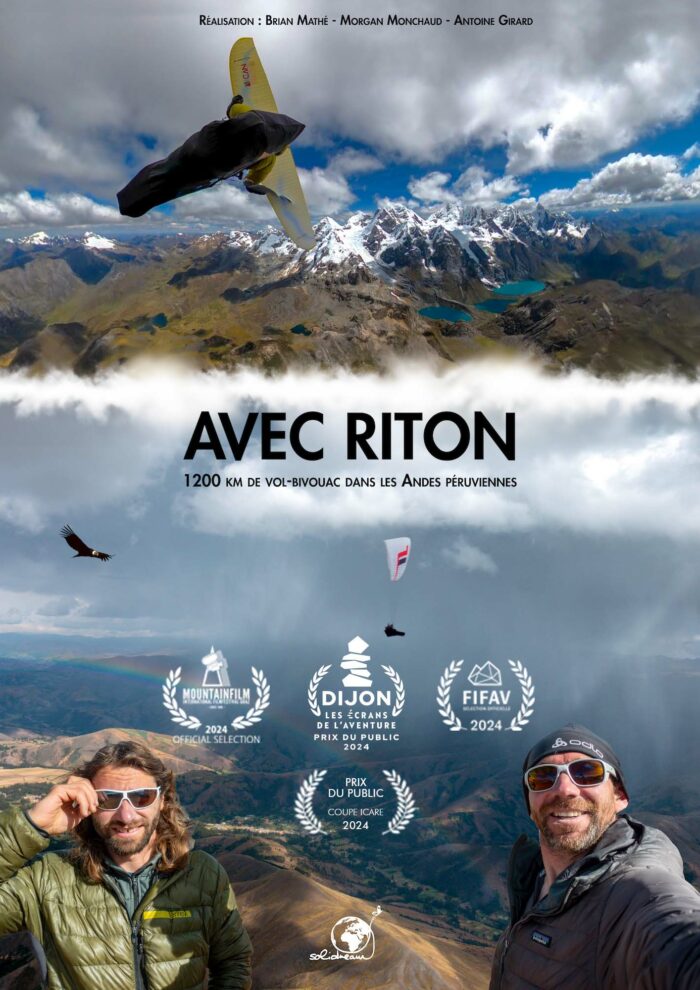 Affiche du film "Avec Riton" réalisé par Brian Mathé, Morgan Monchaud et Antoine Girard